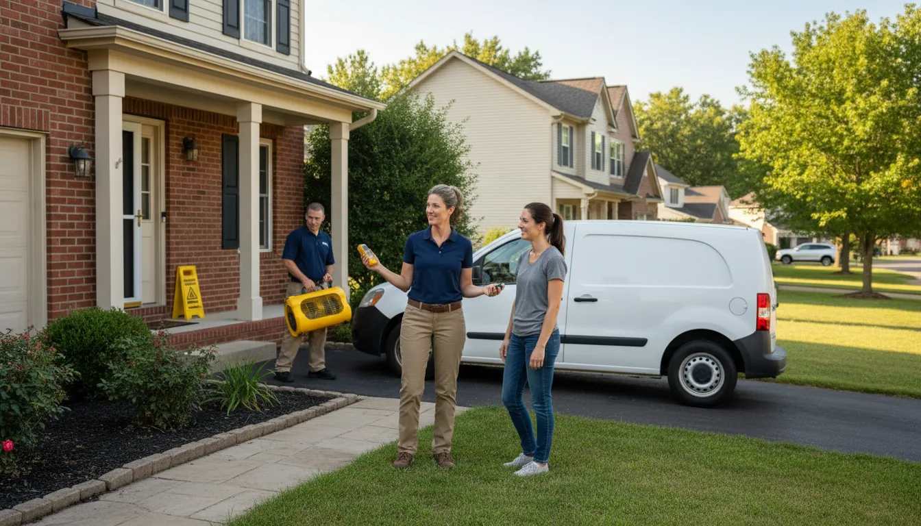 Water restoration image for Water Damage & Restoration Services in Lyons, IN